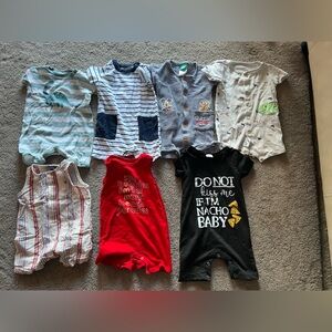 Assorted Baby Rompers Set of 7